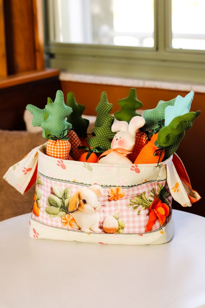 Cesto Páscoa com Cenouras